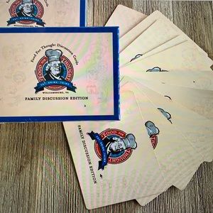 Food For Thought Discussion Cards (Family Edition). Sealed box. Never Used.